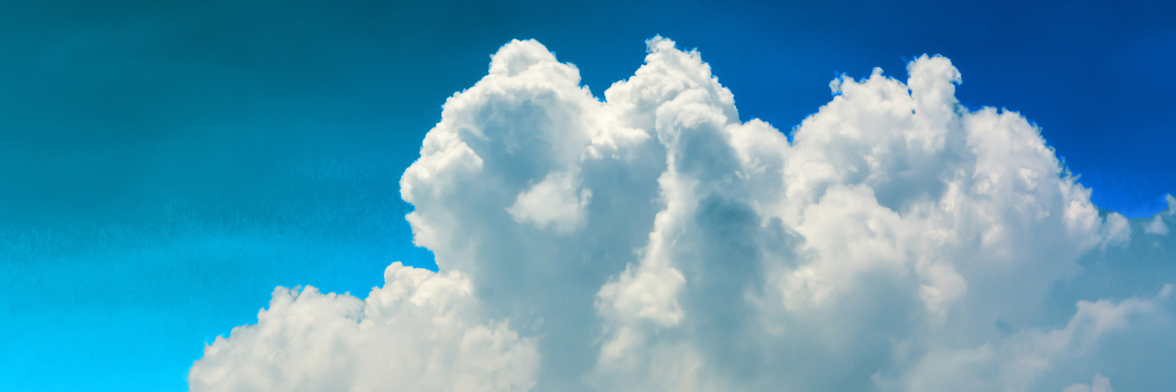 A large cloud in the sky